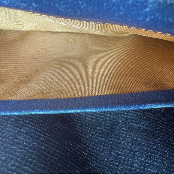 Dior Blue and Brown Leather Wallet - Picture 6 of 9